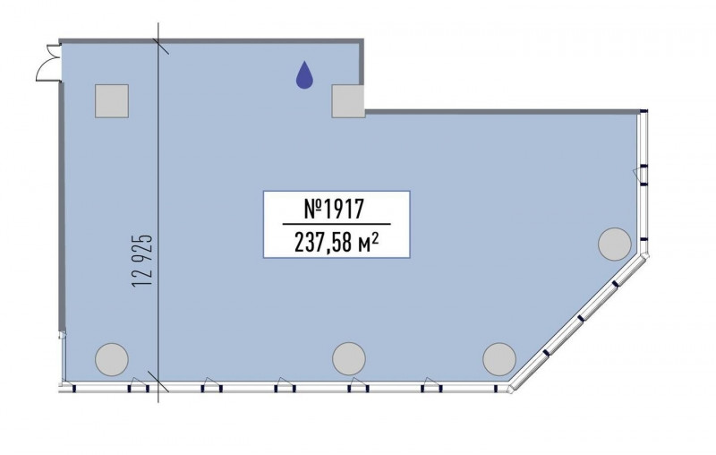 Коммерческое помещение 237.58 м²