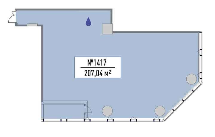 Коммерческое помещение 207.04 м²