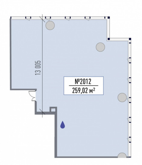 Коммерческое помещение 259.02 м²