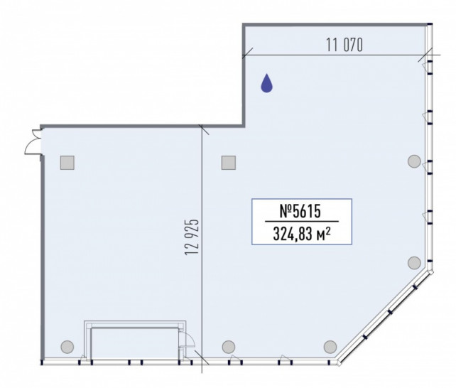 Коммерческое помещение 324.8 м²
